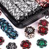 Versa Games Pro Poker Chips, Poker Set - 13.5g 500 Piece Casino Clay Poker Chips with Denomination Numbers for Texas Holdem - New Upgraded Poker Chip Case view 2