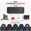 Versa Games Pro Poker Chips, Poker Set - 13.5g 500 Piece Casino Clay Poker Chips with Denomination Numbers for Texas Holdem - New Upgraded Poker Chip Case view 3