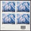 2001 MOUNT MCKINLEY ~ DENALI NATIONAL PARK ~ MOUNTAINS #C137 Airmail Plate Block of 4 x 80 cents US Postage Stamps view 1