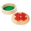 Bigjigs Toys Mini Solitaire Game - 32 Piece Solitaire Board Game with Wooden Pegs view 2