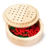 Bigjigs Toys Mini Solitaire Game - 32 Piece Solitaire Board Game with Wooden Pegs view 3
