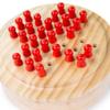 Bigjigs Toys Mini Solitaire Game - 32 Piece Solitaire Board Game with Wooden Pegs view 4