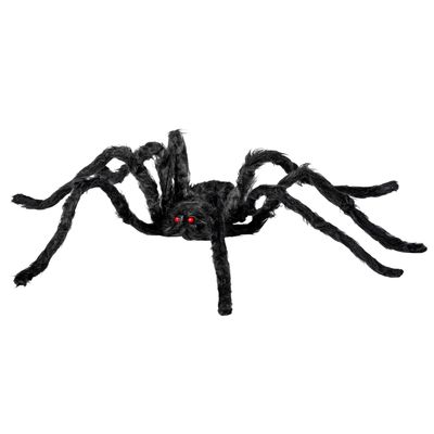 W WIDMANN MILANO Party Fashion 8263M - Hairy Giant Spider, 75 cm, Modelable, Horror, Halloween, Theme Party