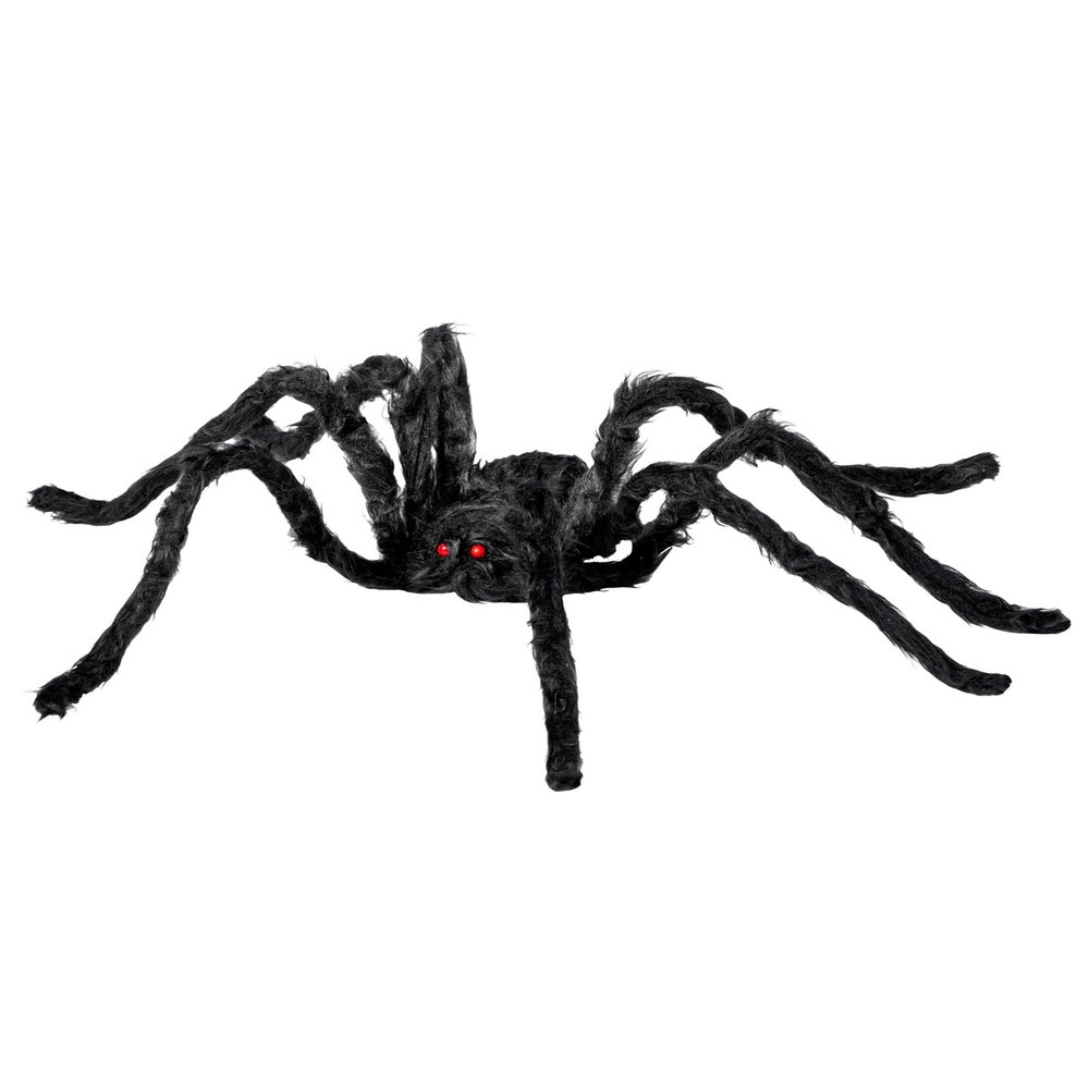 W WIDMANN MILANO Party Fashion 8263M - Hairy Giant Spider, 75 cm, Modelable, Horror, Halloween, Theme Party