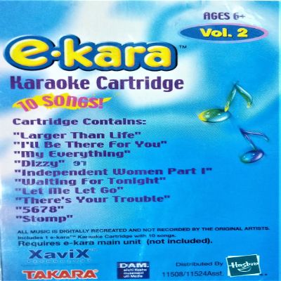 Xavix E Kara Karaoke Cartridge Volume 2