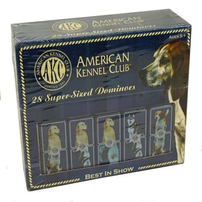 American Kennel Club 28 Super-Sized Dominoes - New in Shrinkwrapped Box - Game Gift Idea