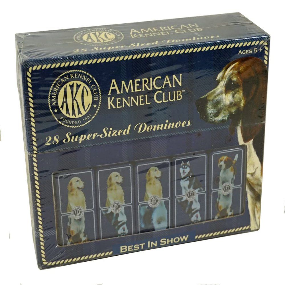 American Kennel Club 28 Super-Sized Dominoes - New in Shrinkwrapped Box - Game Gift Idea