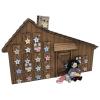 The Queen's Treasures Officially Licensed Little House On The Prairie Advent Calendar Including 18 In Doll Christmas Accessories. Shaped Like The Ingalls Home, Plus 24 Ornaments & Hanging Brackets view 1