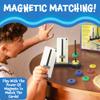 Popular Playthings Magnetic Match Rings, Stacking and Matching Magnets Game for Kids, Stem Magnet Movers Learning Toy with 40 Challenges view 2