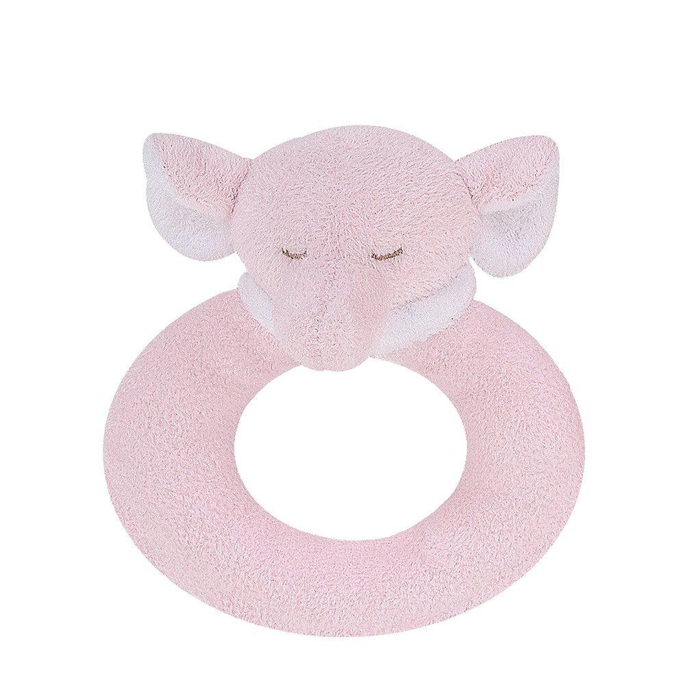 Angel Dear - Pink Elephant, Ring Rattle