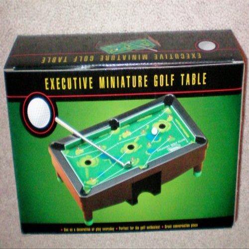 Executive Miniature Golf Table -- Use as a decoration or play everyday -- Perfect for the golf enthusiast -- Great conversation piece