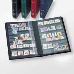 Lighthouse 48-Black Page Stamp Stockbook LZS4/24N Royal Blue
