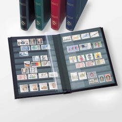 Lighthouse 48-Black Page Stamp Stockbook LZS4/24N Royal Blue