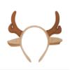 Clear Stone Cosplay Accessory Reindeer Headband Unisex Brown view 2