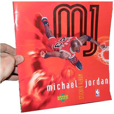Upper Deck 1998 NBA Basketball Michael Jordan Sticker Album