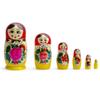 BestPysanky Set of 6 Wooden Dolls Nesting Dolls Semenov Matryoshka 5.75 Inches view 1