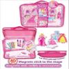 Pecoware Pink Eyelash Princess Magnetic Travel Art Set Girls Lap Desk view 1