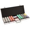 Brybelly 14 Gram 500 Count Poker Set - Ace Casino - 14G Clay Composite Chips with Aluminum Case, Playing Cards, Dealer Button for Poker, Texas Hold'em, Blackjack, Casino Games at Home view 1