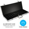 Brybelly 14 Gram 500 Count Poker Set - Ace Casino - 14G Clay Composite Chips with Aluminum Case, Playing Cards, Dealer Button for Poker, Texas Hold'em, Blackjack, Casino Games at Home view 3