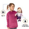 14" Sarah, Peach Mom/Teacher, Hand Puppet view 2