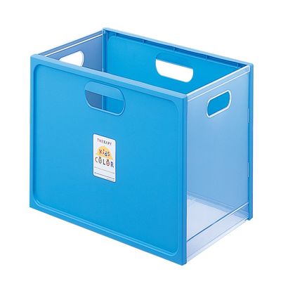 (Nakabayashi) Therapy Kids Color Series Toy Box Assembly Type, Blue, BB-TC101KB