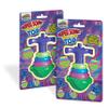 Geospace Super Sonic Wind-Up Spinning Tops with Light and Sound (2-Pack) view 1