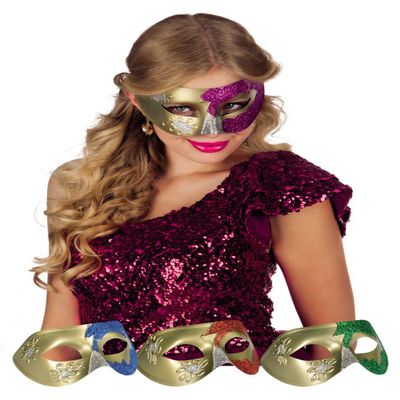 Boland 00311 Venetian Eye Mask Venice Beauty, Assorted colours