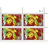 2000 CHINESE LUNAR NEW YEAR OF THE DRAGON #3370 Plate Block of 4 x 33 US Postage Stamps
