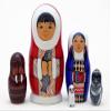 Golden Cockerel Eskimo Nesting Doll 5pc./5" view 1