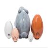 Easter Bunny Rabbit 5 Piece Russian Wood Nesting Doll Made in Russia Decoration view 2