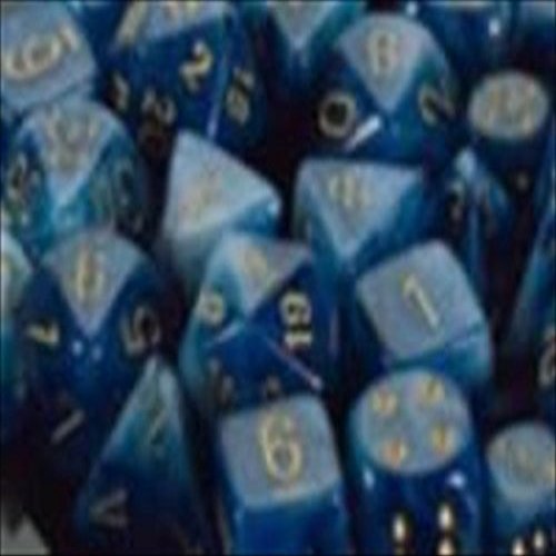 12PC D6 PHANTM TEAL/GOLD 16mm