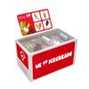Chr. Tanner GmbH Tanner The Little Merchant 0935.4 Wooden Ice Chest with Various Ice Cream Accessories for Merchant Shop Food Safe Design Multi-Coloured view 1