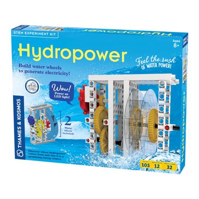 Thames & Kosmos Hydropower Science Kit | 12 Stem Experiments | Learn About Alternative & Renewable Energy, Environmental Science | Parents' Choice Recommended Award Winner