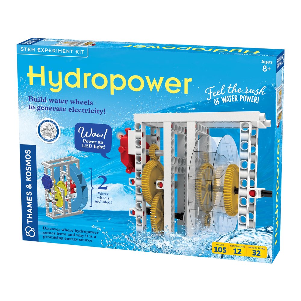 Thames & Kosmos Hydropower Science Kit | 12 Stem Experiments | Learn About Alternative & Renewable Energy, Environmental Science | Parents' Choice Recommended Award Winner