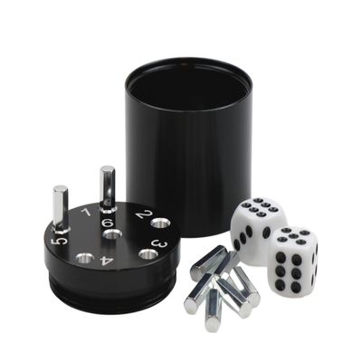BestSaller 3003 Aluminum Super Six Travel Game, Black, 5 cm