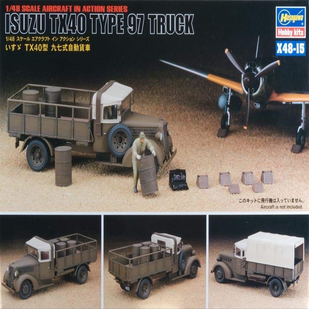 Isuzu Tx40 Type 97 Japanese Truck w/Figures & Acc 1/48 Hasegawa