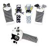 BABY K Rattle Socks & Wrist Rattles and Hand Rattle (Set G+ Dog A) - Newborn Toys for Baby Boy or Girl - Brain Development Infant Toys - Hand and Foot Rattles Suitable for 0-3, 3-6, 6-12 Months Babies view 1