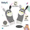 BABY K Foot Finder Socks & Wrist Rattles (Set J) - Newborn Toys for Baby Boy or Girl - Brain Development Infant Toys - Hand and Foot Rattles Suitable for 0-3, 3-6, 6-12 Months Babies view 4
