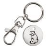 Harts 1 x New 12 sided 1 coin size Black Cat Shopping Supermarket Locker Trolley Token view 1