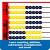 Learning Resources 2-Color Desktop Abacus, Red Frame, Color Coded, Math Concepts view 3