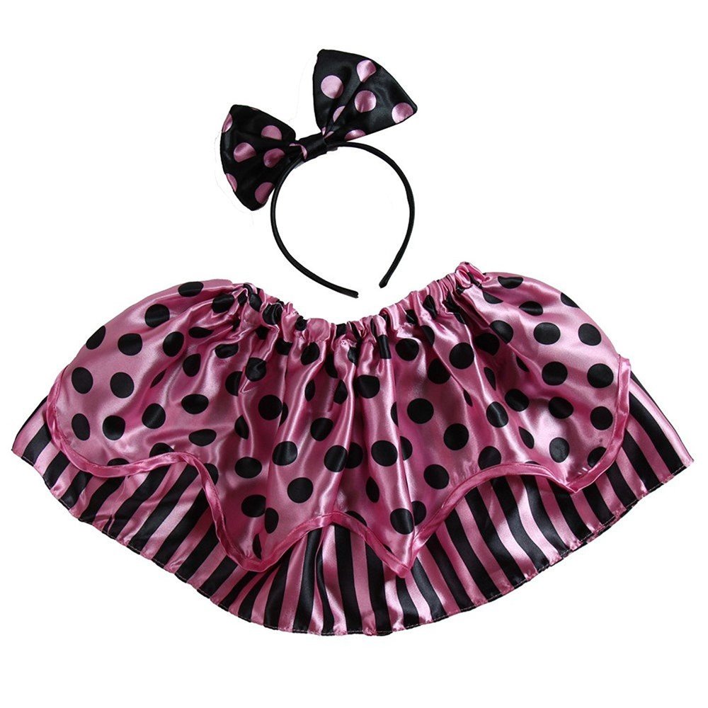 2 Pcs Stripe & Dot Tutu and Headband Set