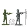 BMC WW2 D-Day Plastic Army Men - 34 American, British, German Soldier Figures view 3