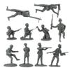 BMC WW2 D-Day Plastic Army Men - 34 American, British, German Soldier Figures view 4