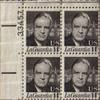 1972 FIORELLO LAGUARDIA #1397 Plate Block of 4 x 14 cents US Postage Stamps view 1