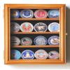 XS Military Challenge Coin Display Case Cabinet Holder Rack Box Holds up to 20 Coins, 98% UV, Lockable -Black view 4