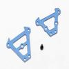 Traxxas 7023 Blue-Anodized Aluminum Bulkhead Tie Bars, Front and Rear view 1