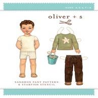 Oliver+S Patterns Sandbox Paint + Starfish Stencil OS00-5SP1