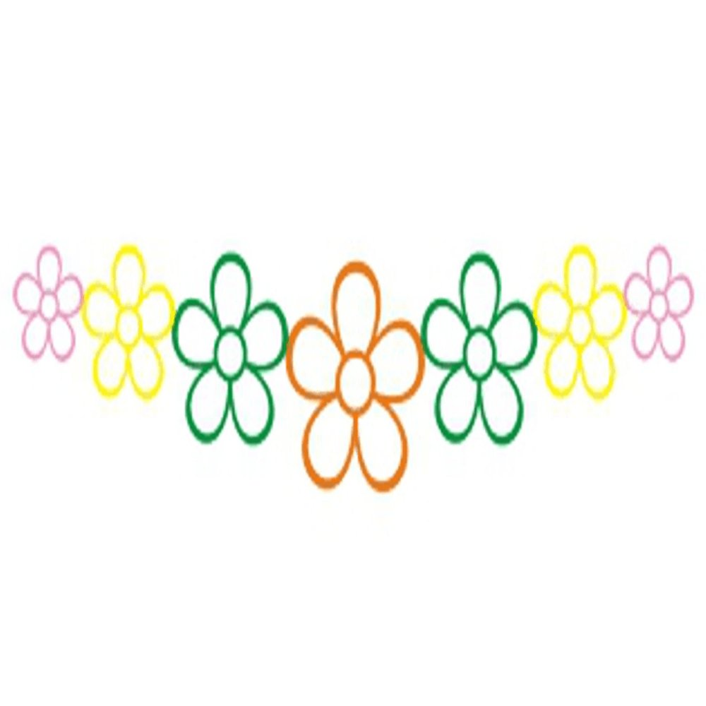 carstyling XXL Window- and car-Tattoo Flowerpower Coloured 110 x 530 mm