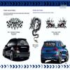 carstyling XXL Window- and car-Tattoo Flowerpower Coloured 110 x 530 mm view 3