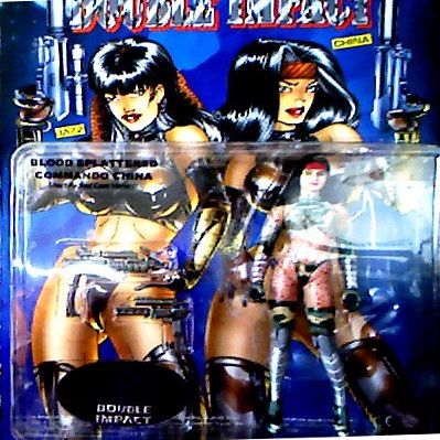 6" Blood Spattered Commando China Action Figure - Ricky Carralero's Double Impact